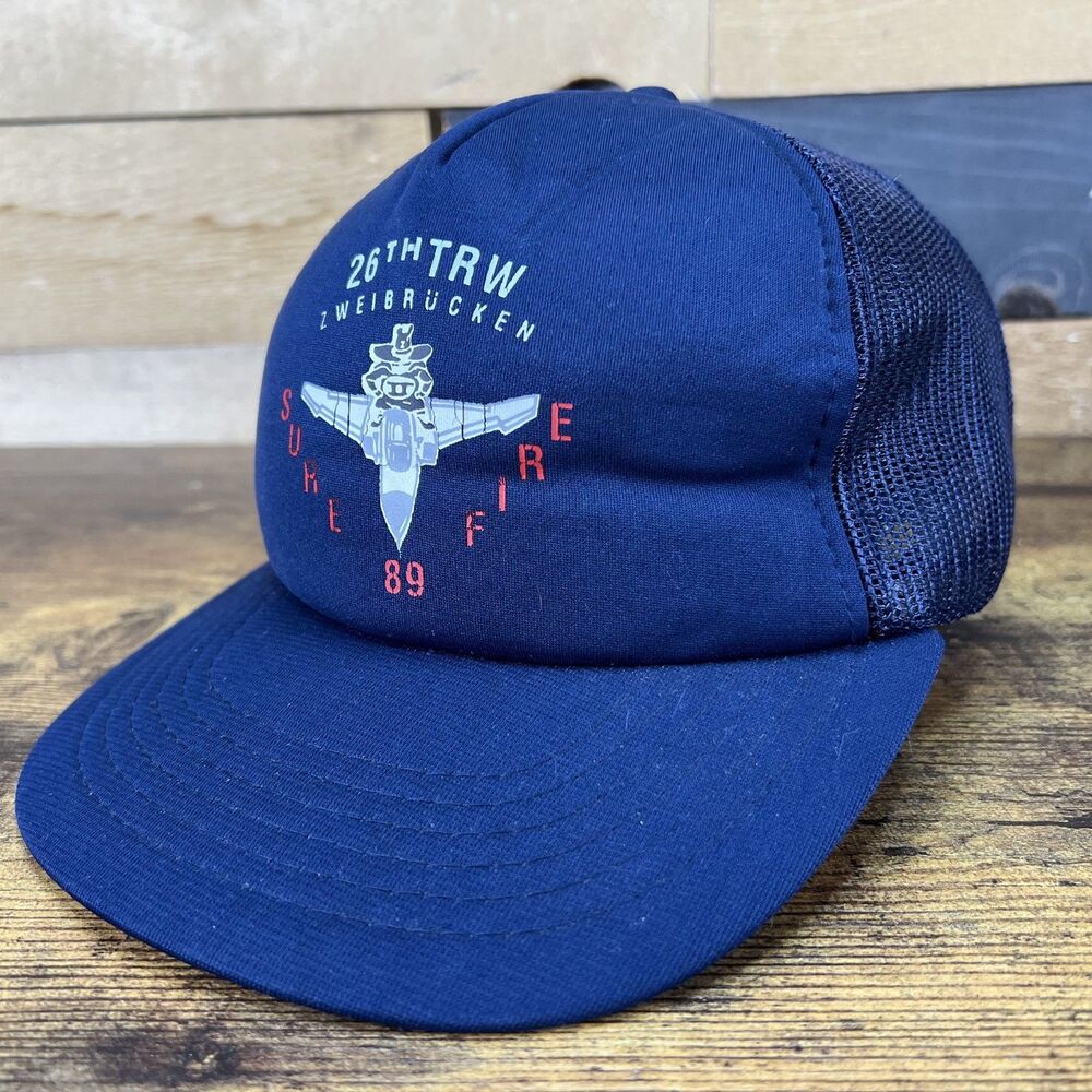 Zweibrucken 26th TRW Sure Fire 89 German Airforce Snap Back  Adjustable Hat Cap